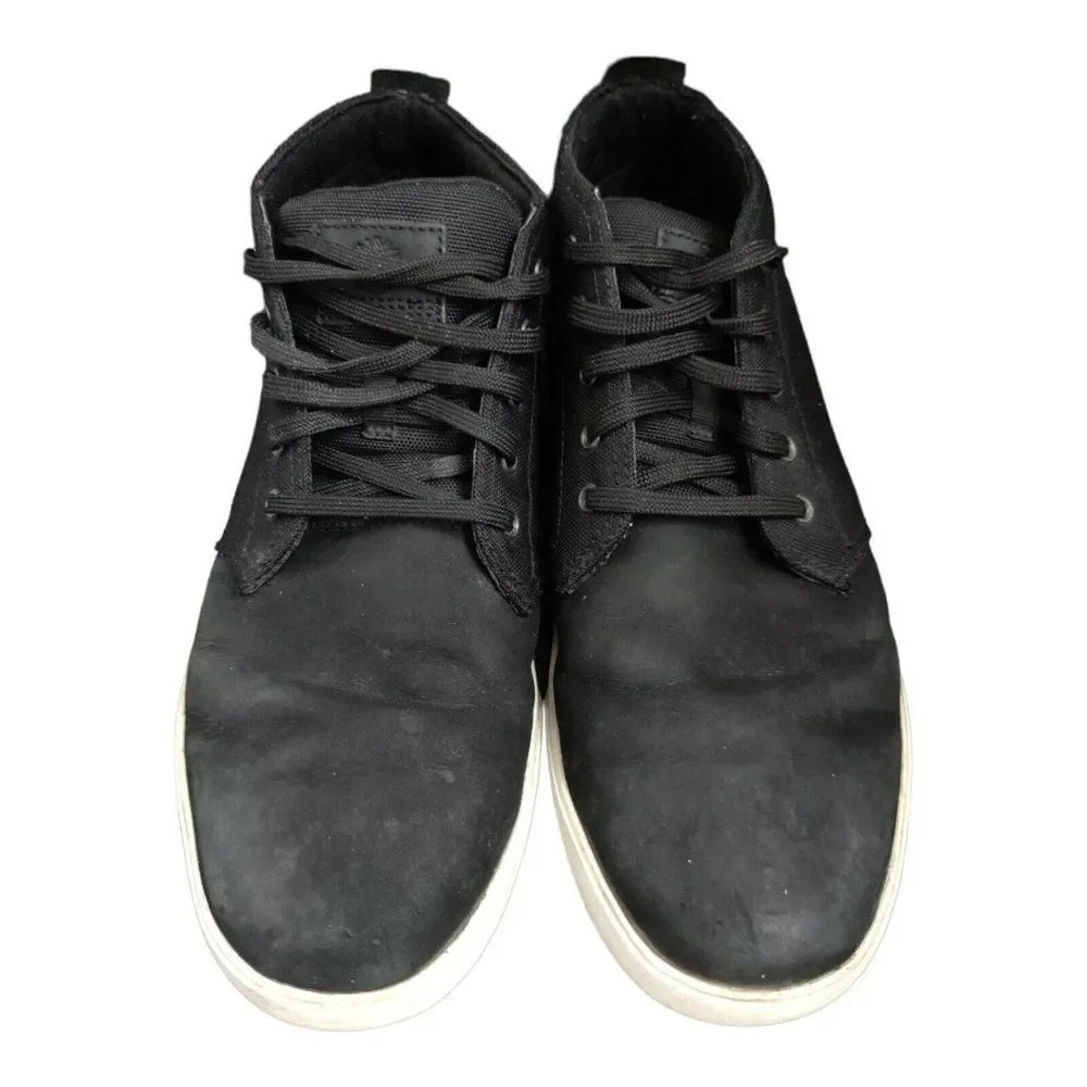 Timberland chukka boots sneakers Men's Size 12 Black canvas leather Groveton